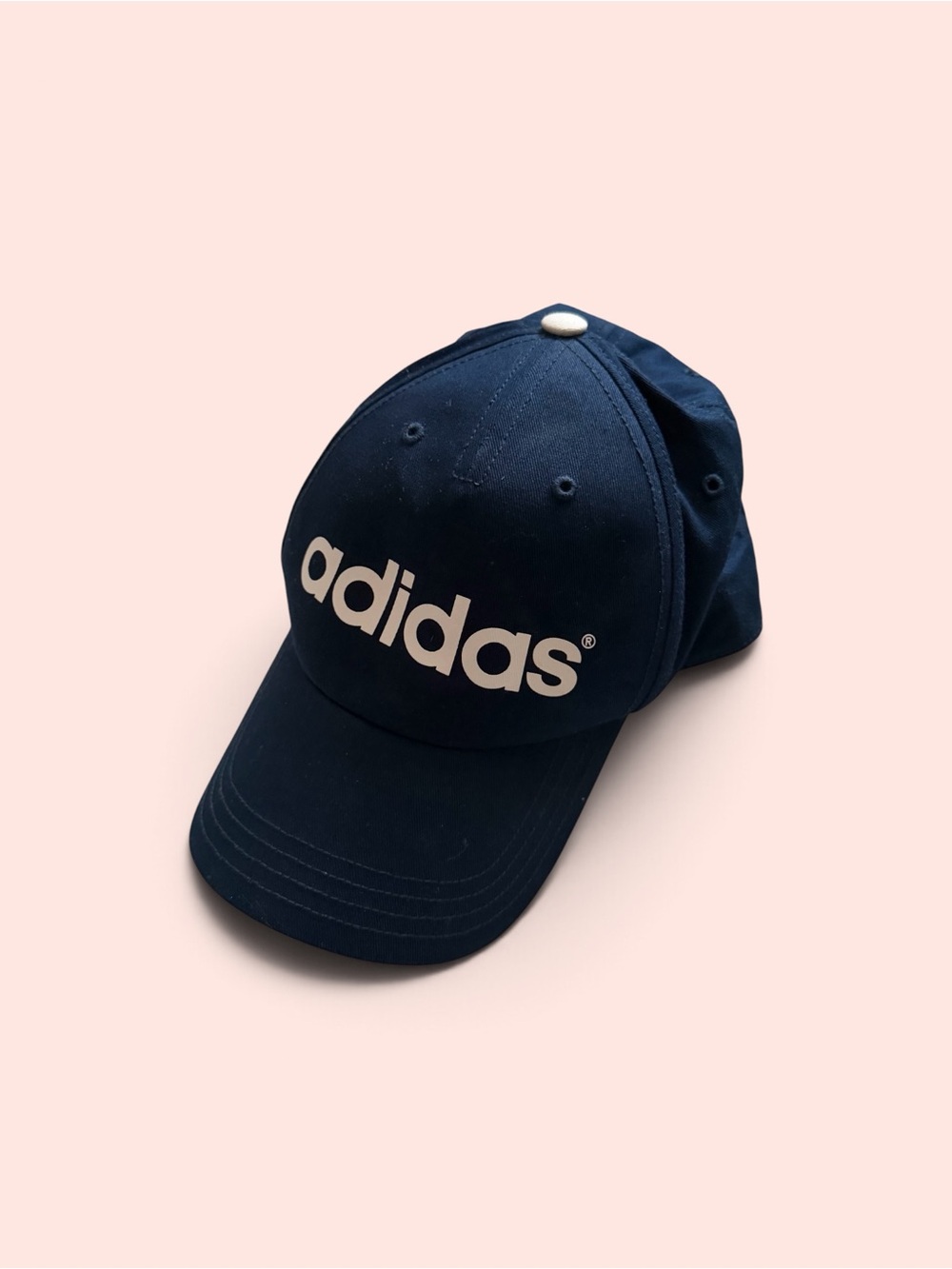 adidas Navy Baseball Cap with White Logo